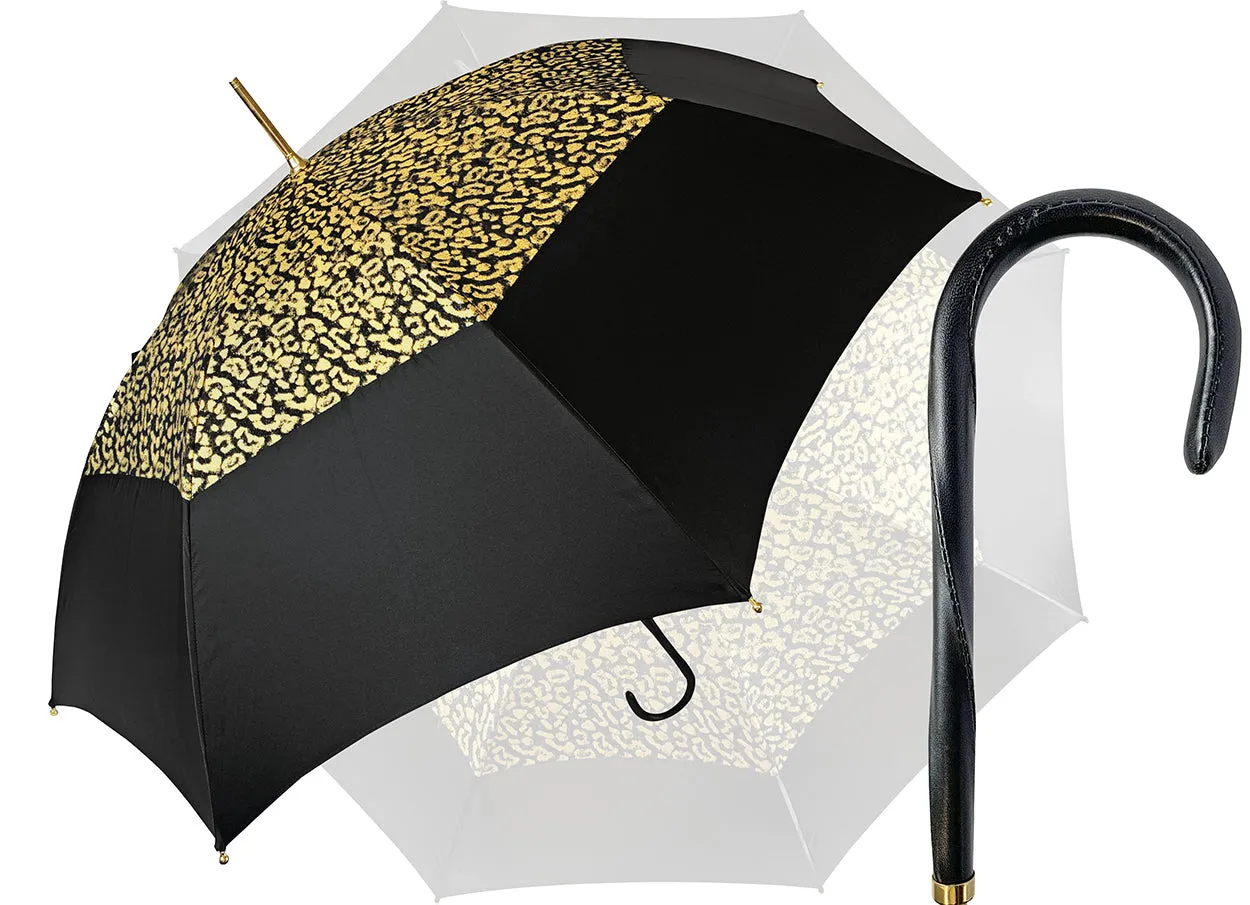 New Gold Lurex Fabric Women's Umbrella