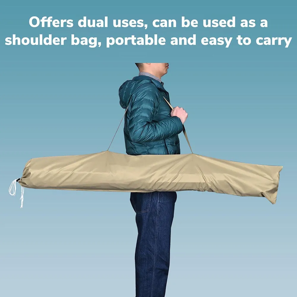 Patio Umbrella Cover w/ Zipper Rod Portable Bag