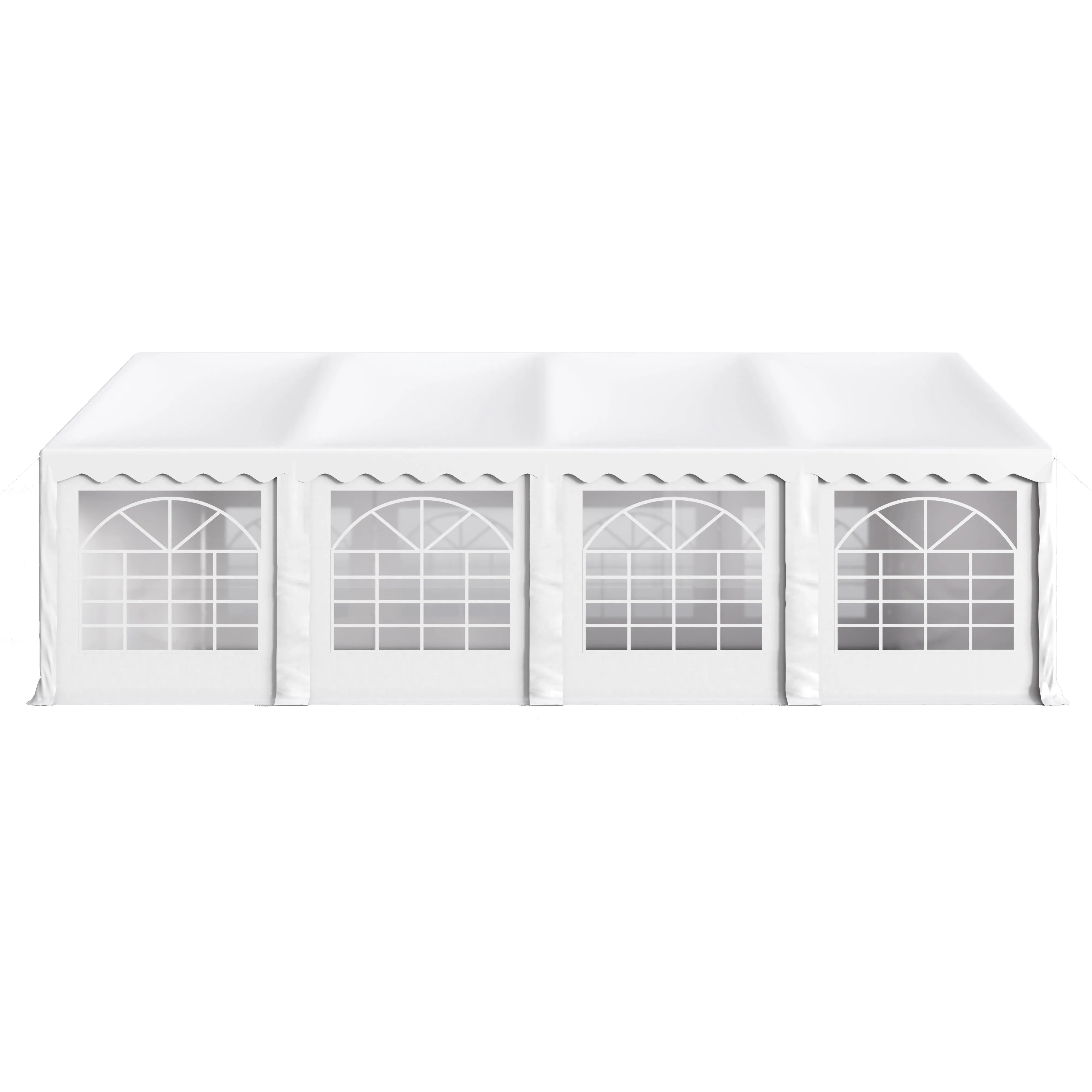 Phi Villa White Heavy Duty Party Tent Wedding Event Shelter with Removable Sidewalls