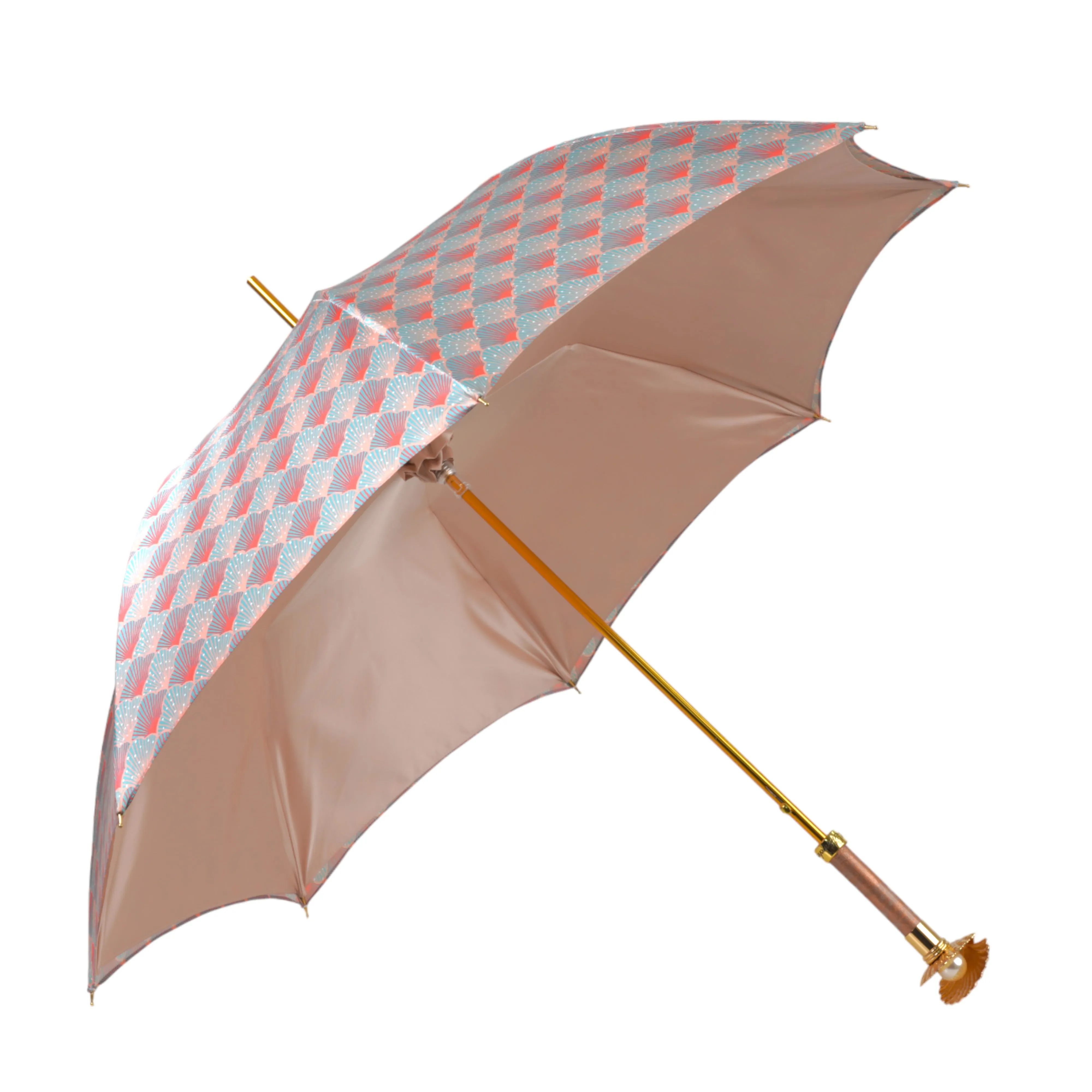 Premium Craft Umbrella with  Gold-Plated Metal Shell