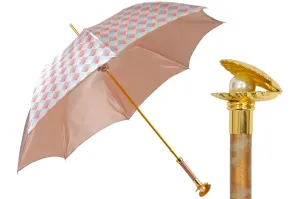 Premium Craft Umbrella with  Gold-Plated Metal Shell