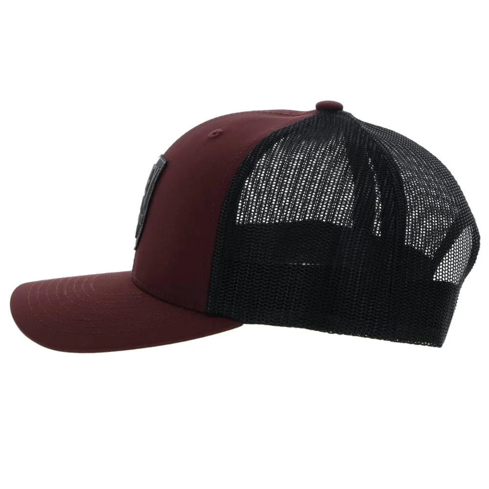 "Bronx" Maroon/Black Snapback Hat