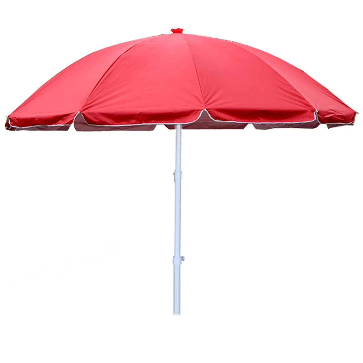 RAINPOPSON Super Cloth Umbrella With Stand Holder for Patio Garden Outdoor, Waterproof, 42in/7ft Big Size (Red)