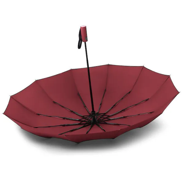 Red Automatic Rain Umbrella