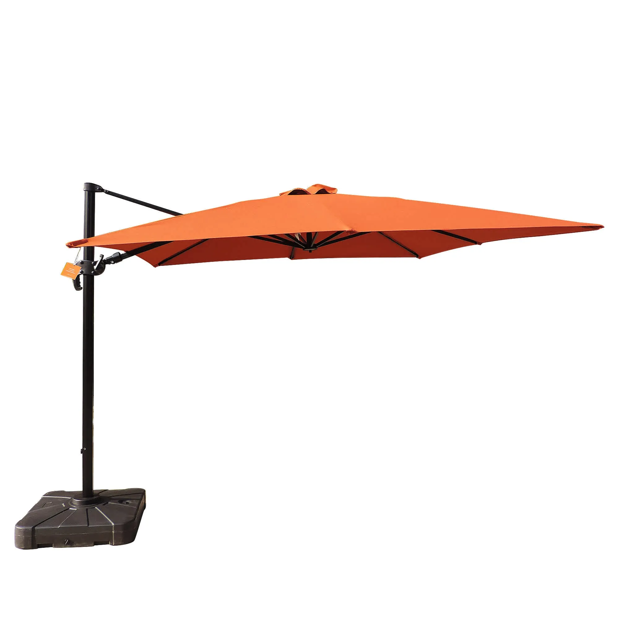 Santorini 10-ft Square Cantilever Umbrella in Sunbrella® Acrylic