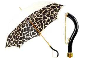 Simple and Original Black and Cream Umbrella