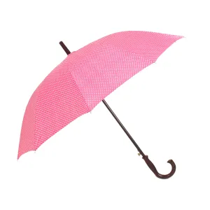 THE CLOWNFISH Umbrella Single Fold Auto Open Waterproof Pongee Umbrellas For Men and Women (Pink)