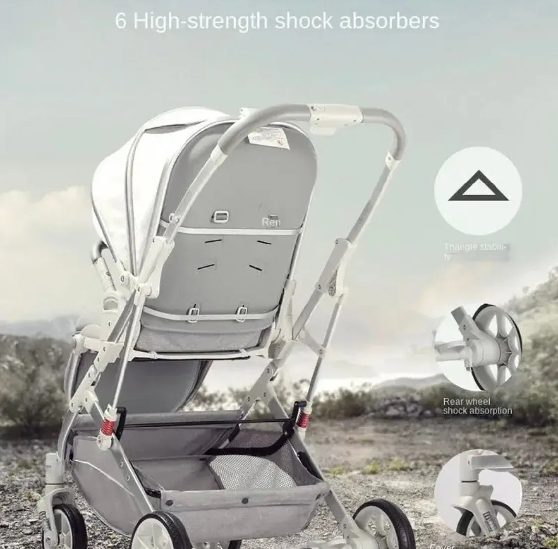 The Flex Beige: 3 in 1 Stroller, Open Bassinet, and Capsule Car Seat Combo