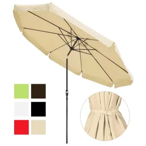 TheLAShop 10 Foot 8-Rib Outdoor Patio Umbrella Tilt & Crank