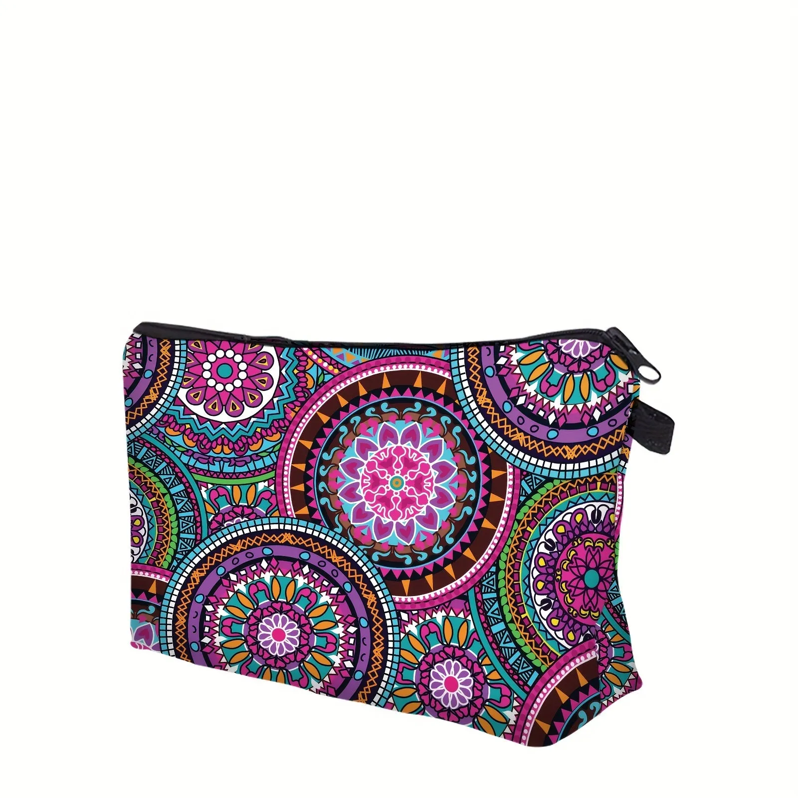 Travel in Style with Lightweight Retro Mandala Carry On Pouch