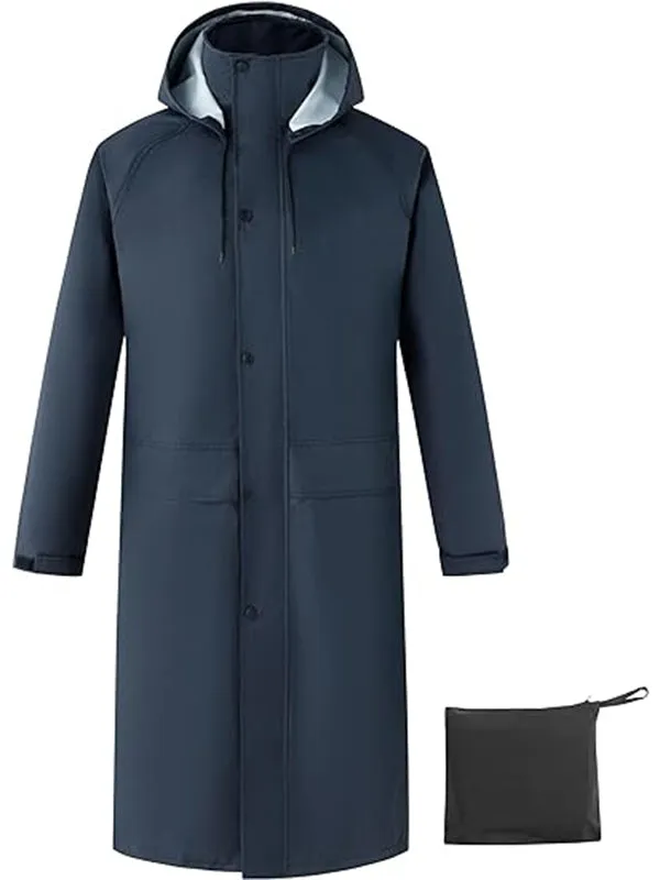 Ubon Mens Long Rain Coat