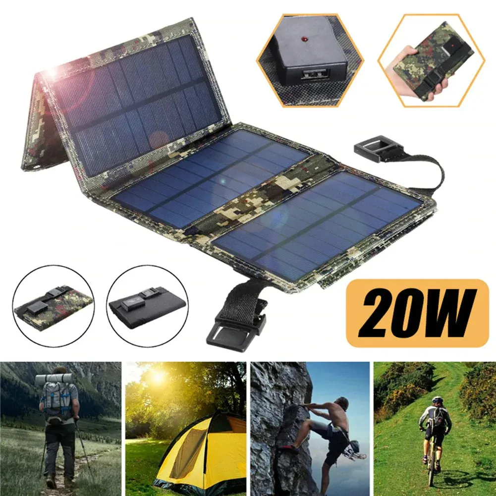 Waterproof Foldable Solar Panel - Portable & Durable