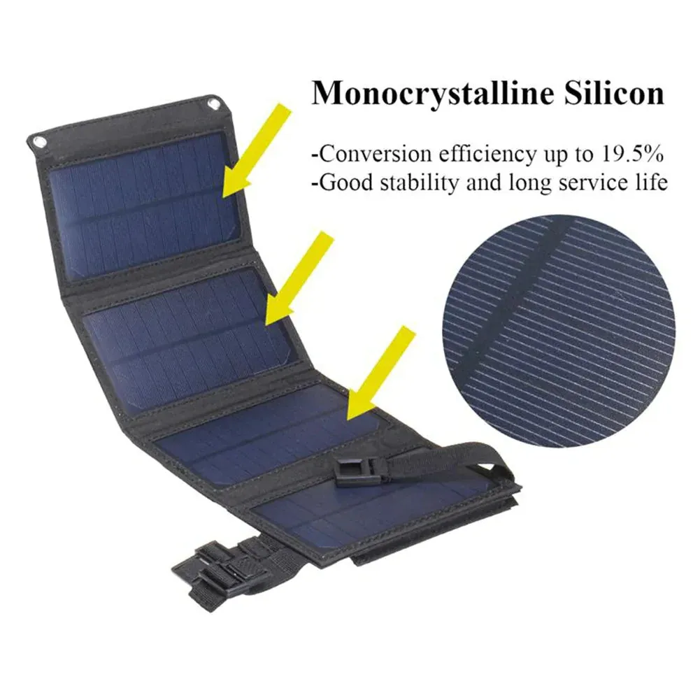 Waterproof Foldable Solar Panel - Portable & Durable