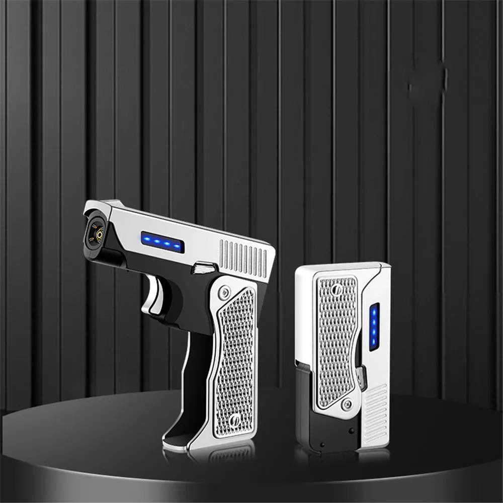 Windproof Gun Shape Jet Spark Flame Lighter