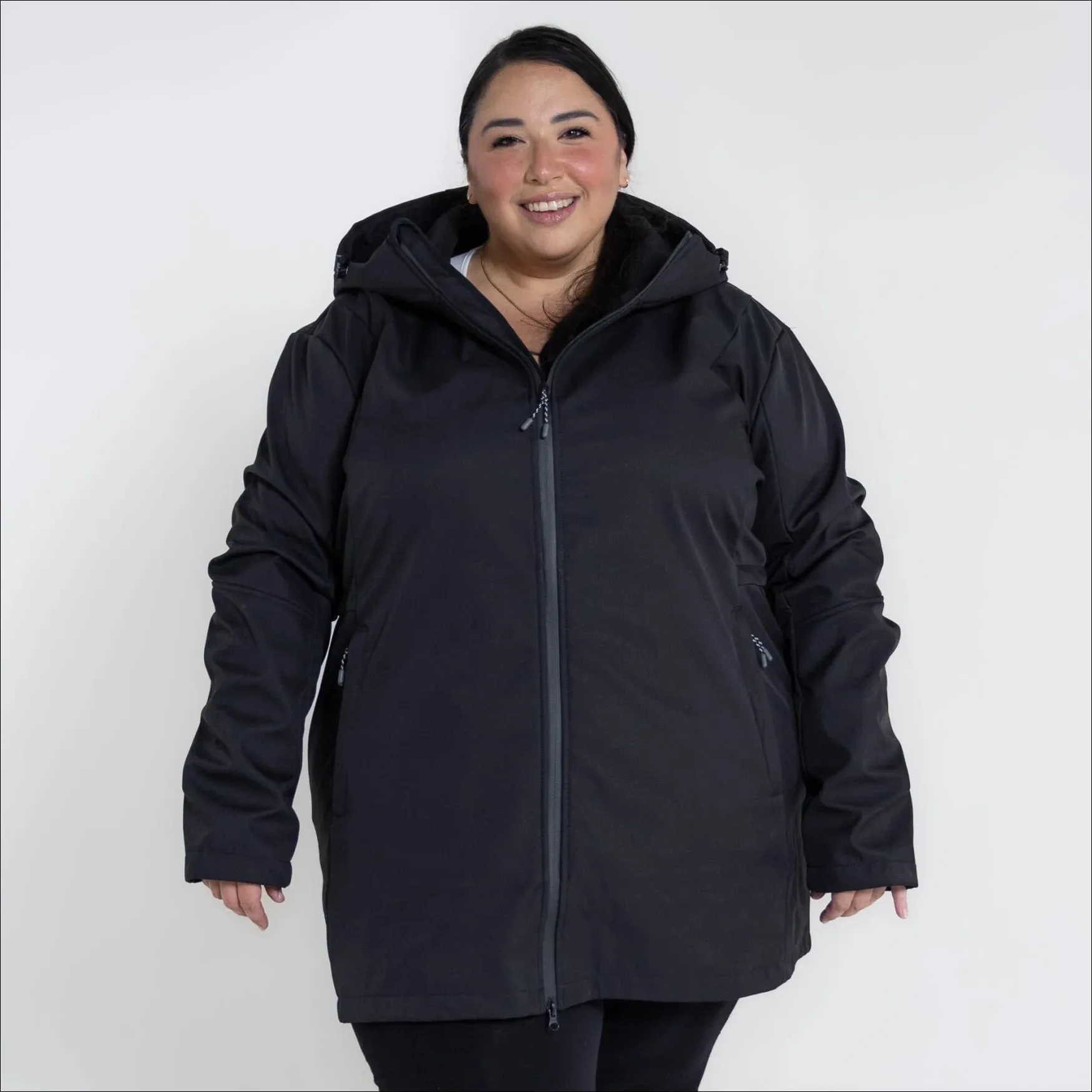 Women’s Plus Size Stowe 1X-6X Mid Length Soft Shell Jacket