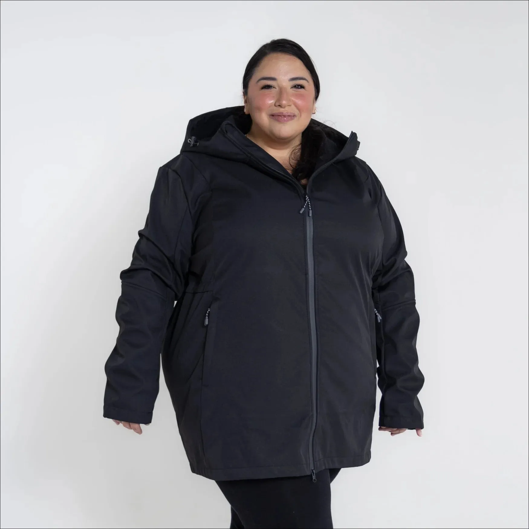 Women’s Plus Size Stowe 1X-6X Mid Length Soft Shell Jacket