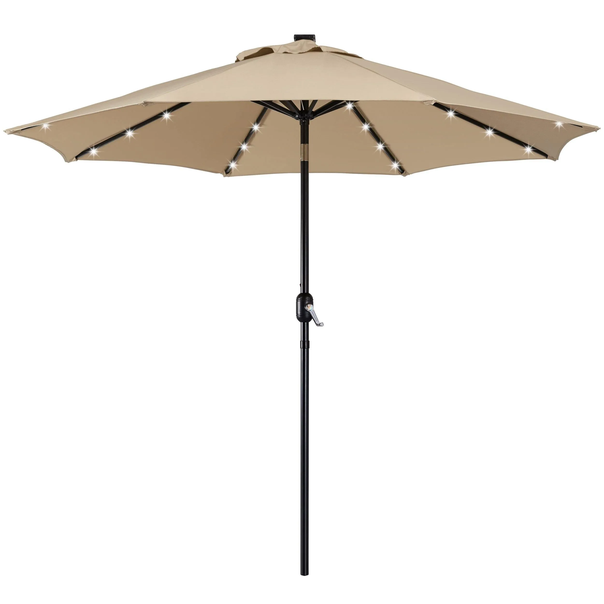 Yaheetech 7.5FT Solar Powered Patio Umbrella