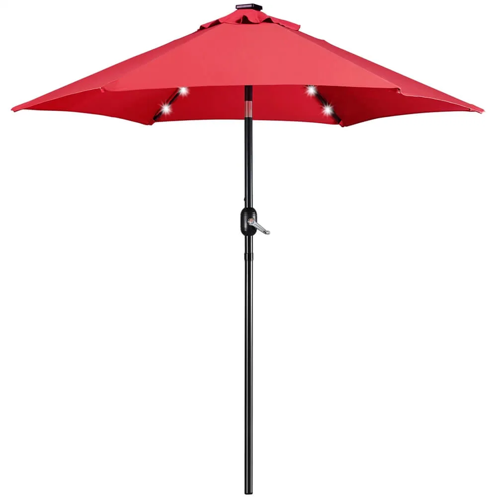 Yaheetech 7.5FT Solar Powered Patio Umbrella