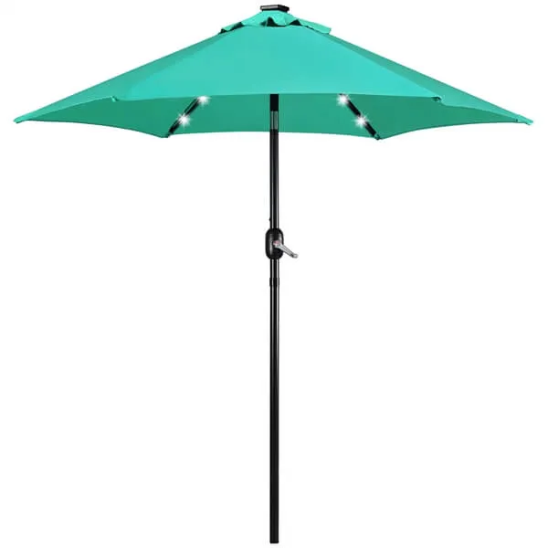 Yaheetech 7.5FT Solar Powered Patio Umbrella