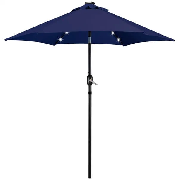 Yaheetech 7.5FT Solar Powered Patio Umbrella